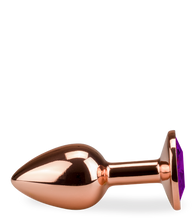 Load image into Gallery viewer, Rosebud rose gold butt plug size S 50g