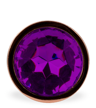 Load image into Gallery viewer, Rosebud rose gold butt plug size S 50g