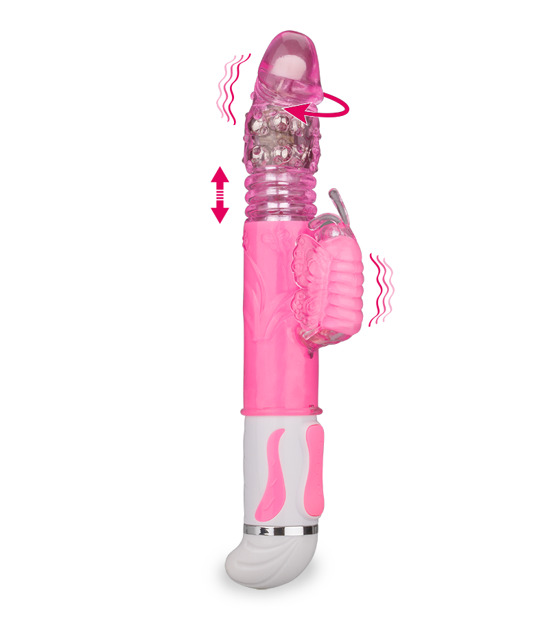 Rotating and thrusting rabbit vibrator 12 speeds