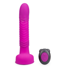 Load image into Gallery viewer, Rotating and thrusting suction cup rabbit-style dildo