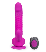 Load image into Gallery viewer, Rotating and thrusting suction cup rabbit-style dildo