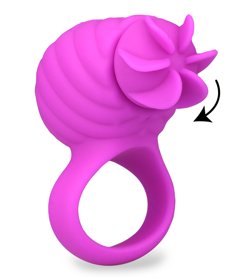 Rotating silicone cock ring