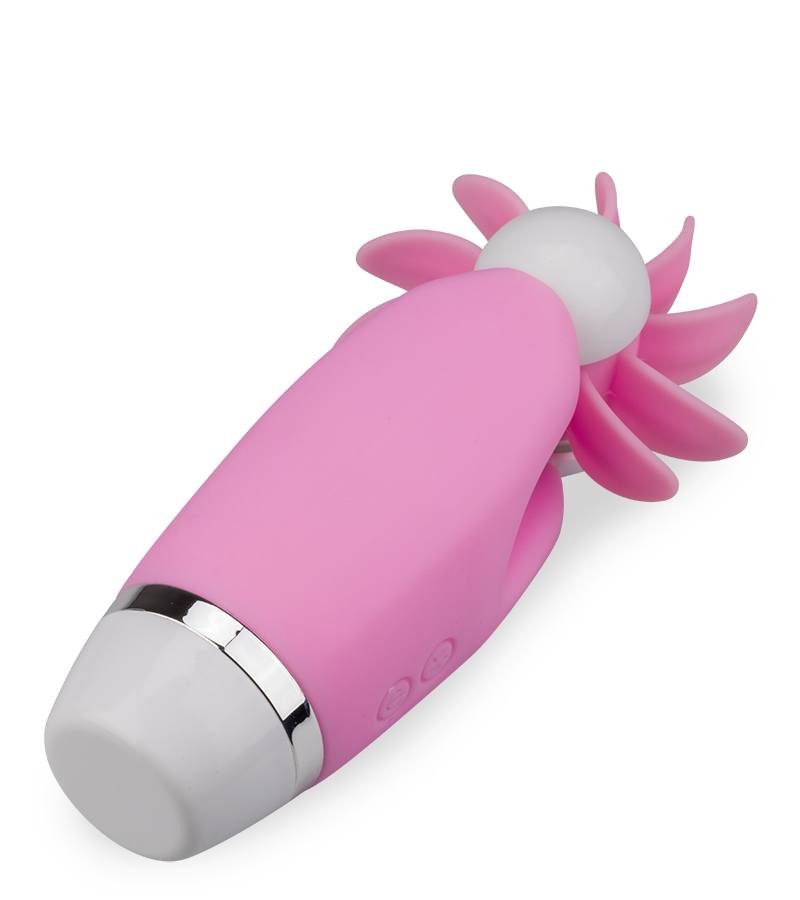 Rotating tongues clit stimulator