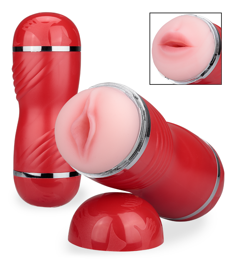 Salome double-entry mouth and vagina masturbator