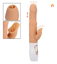 Load image into Gallery viewer, Satisfaction heated rabbit vibrator 7 modes