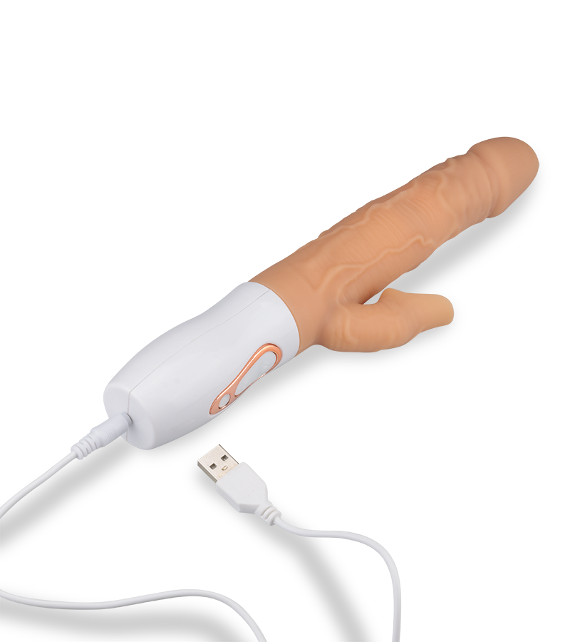 Satisfaction heated rabbit vibrator 7 modes