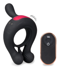 Load image into Gallery viewer, Saturn vibrating clit-stimulating cock ring