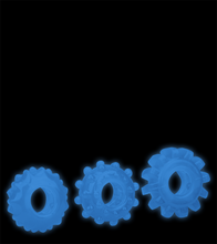 Load image into Gallery viewer, Set of 3 Lumino glow-in-the-dark cock rings