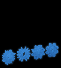 Load image into Gallery viewer, Set of 4 Lumino glow-in-the-dark cock rings