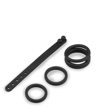 Load image into Gallery viewer, Set of four silicone cock rings