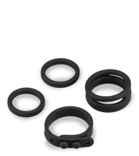 Load image into Gallery viewer, Set of four silicone cock rings