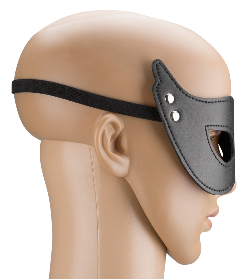 Sexy faux leather domino mask