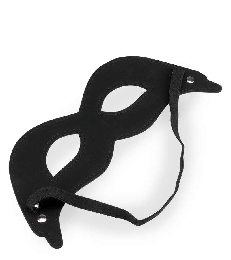 Sexy faux leather domino mask