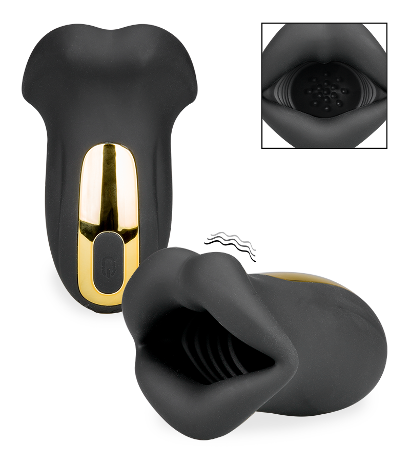 Sexy Mouth vibrating penis tip masturbator