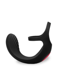 Load image into Gallery viewer, Shape vibrating double cock ring and testicle massager
