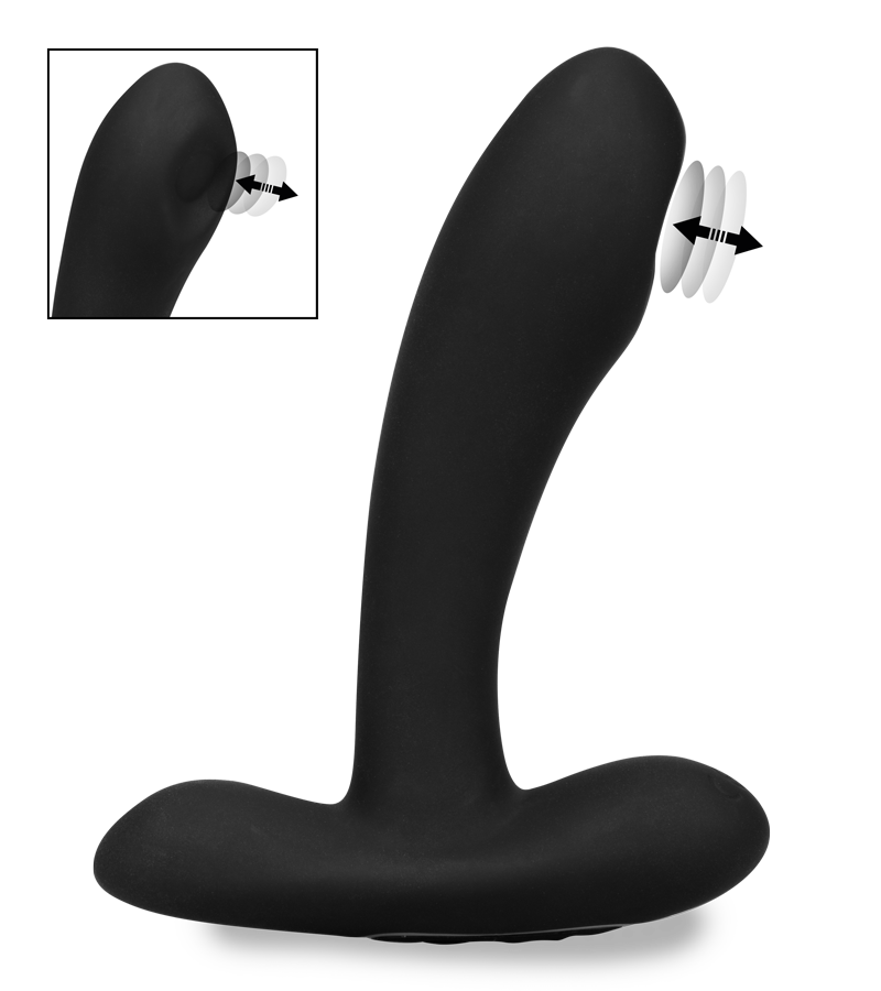 Shell throbbing prostate massager