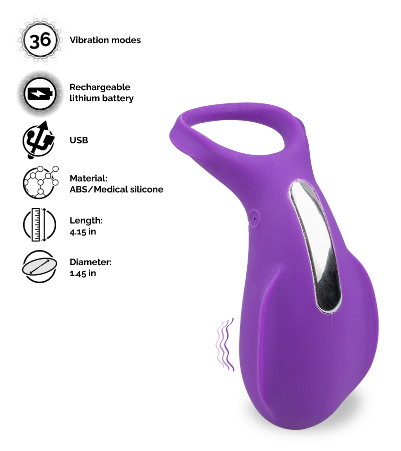 Shelly vibrating cock ring