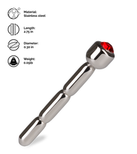 Load image into Gallery viewer, Short rhinestone urethral plug