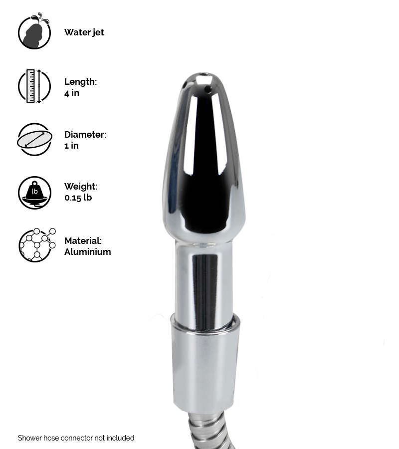 Shower head attachment enema rocket anal plug