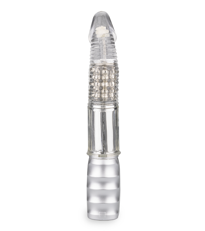 Silver Pleasure rotating rabbit vibrator