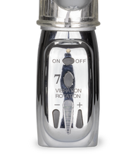Load image into Gallery viewer, Silver Pleasure rotating rabbit vibrator