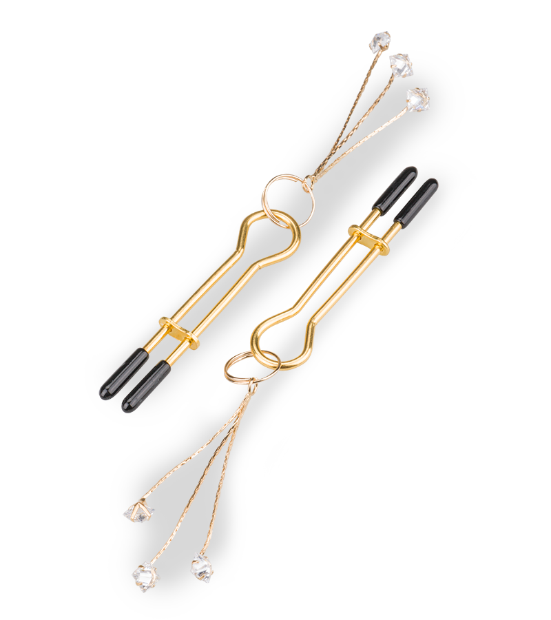 Sirius rhinestone nipple clamps