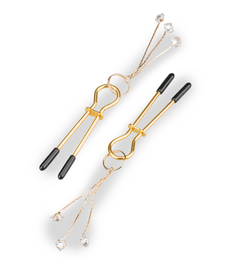 Sirius rhinestone nipple clamps