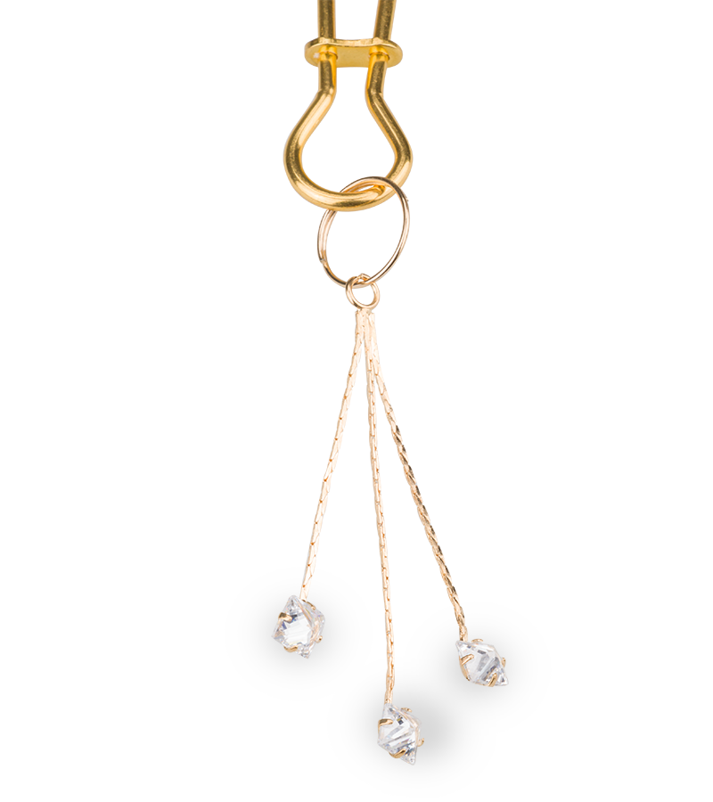 Sirius rhinestone nipple clamps