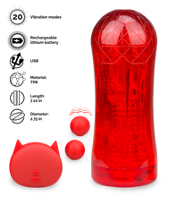 Load image into Gallery viewer, Skylight vibrating bead masturbator