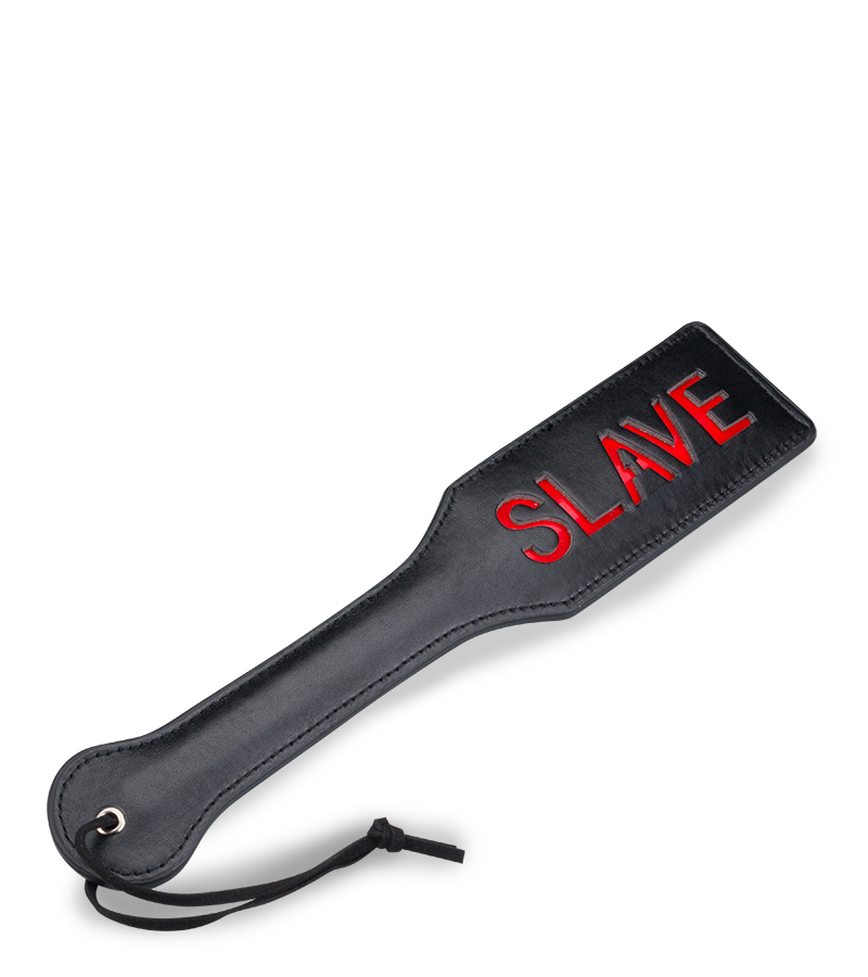 Slave faux leather BDSM paddle