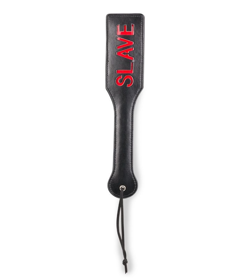 Slave faux leather BDSM paddle