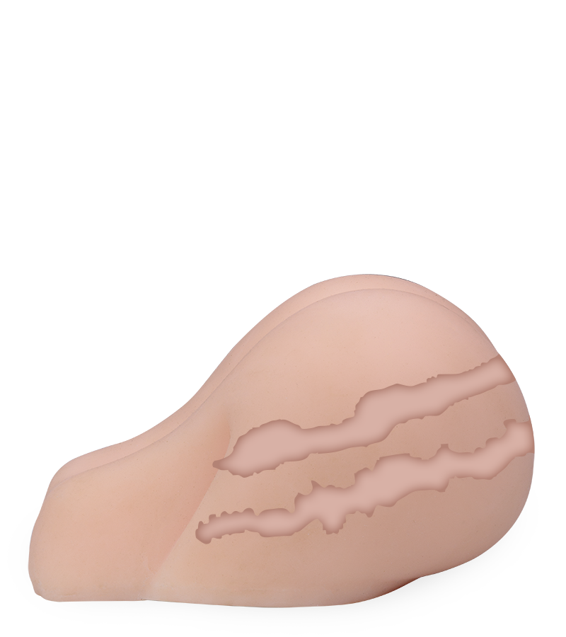 Small realistic round butt masturbator