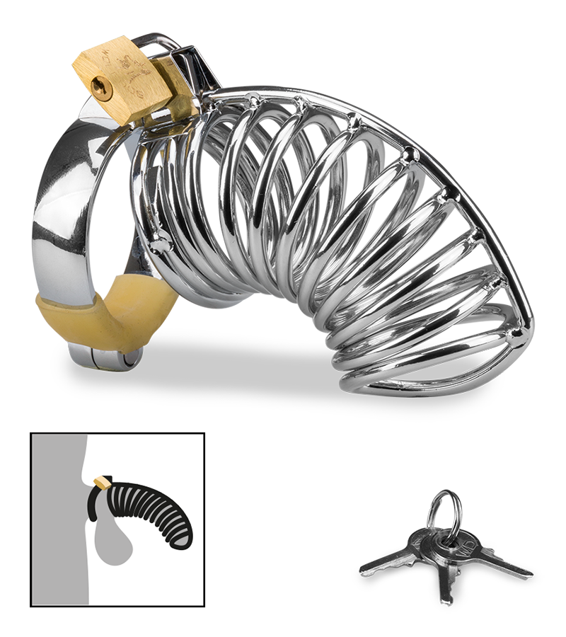 Snaily penis chastity cage