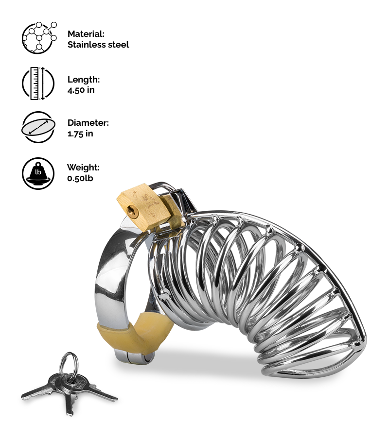 Snaily penis chastity cage