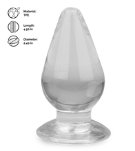 Load image into Gallery viewer, Softy clear suction cup anal plug