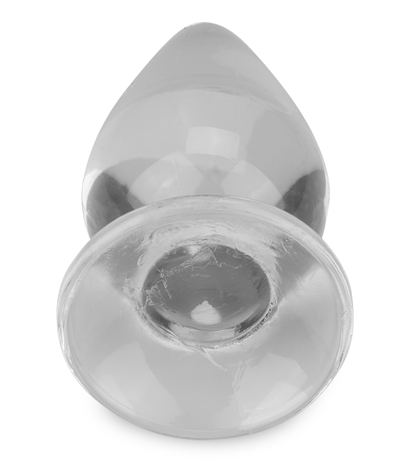 Softy clear suction cup anal plug