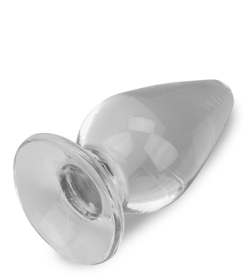 Softy clear suction cup anal plug