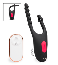 Load image into Gallery viewer, Spaceship adjustable vibrating cock ring