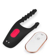 Load image into Gallery viewer, Spaceship adjustable vibrating cock ring