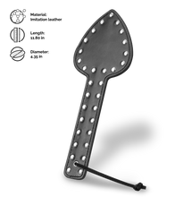 Load image into Gallery viewer, Spade imitation leather studded paddle