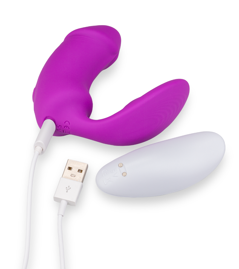 Sparrow remote-controlled clitoris and G-spot stimulator