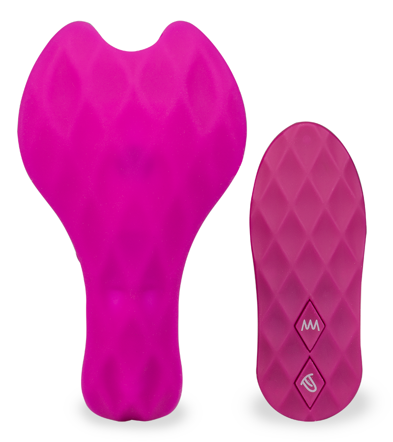 Special cunnilingus vibrating knickers with heated dildo