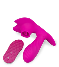 Load image into Gallery viewer, Special cunnilingus vibrating knickers with heated dildo