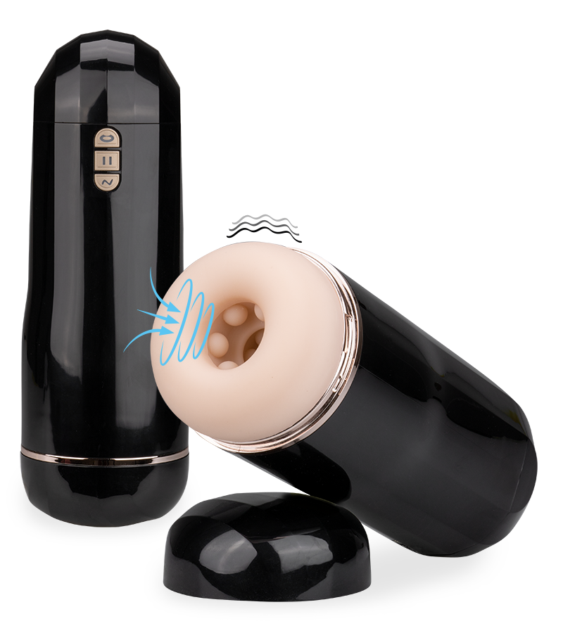 Speeder vibrating and sucking masturbator