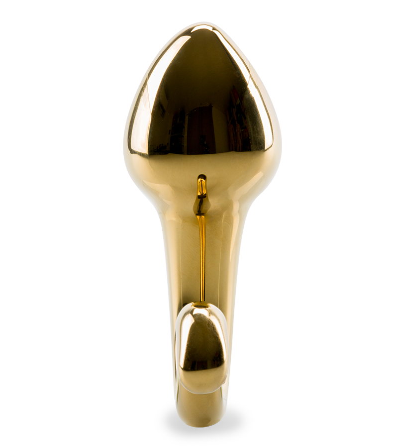 Sperm-shaped glass butt plug