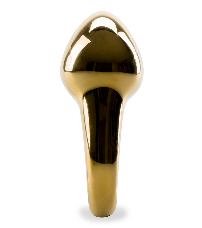 Sperm-shaped glass butt plug