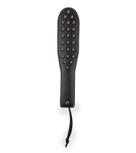Load image into Gallery viewer, Spike faux leather paddle with metal spikes