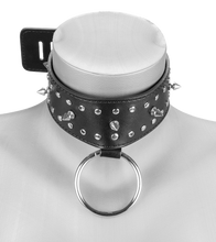 Load image into Gallery viewer, Spiked BDSM collar with lock
