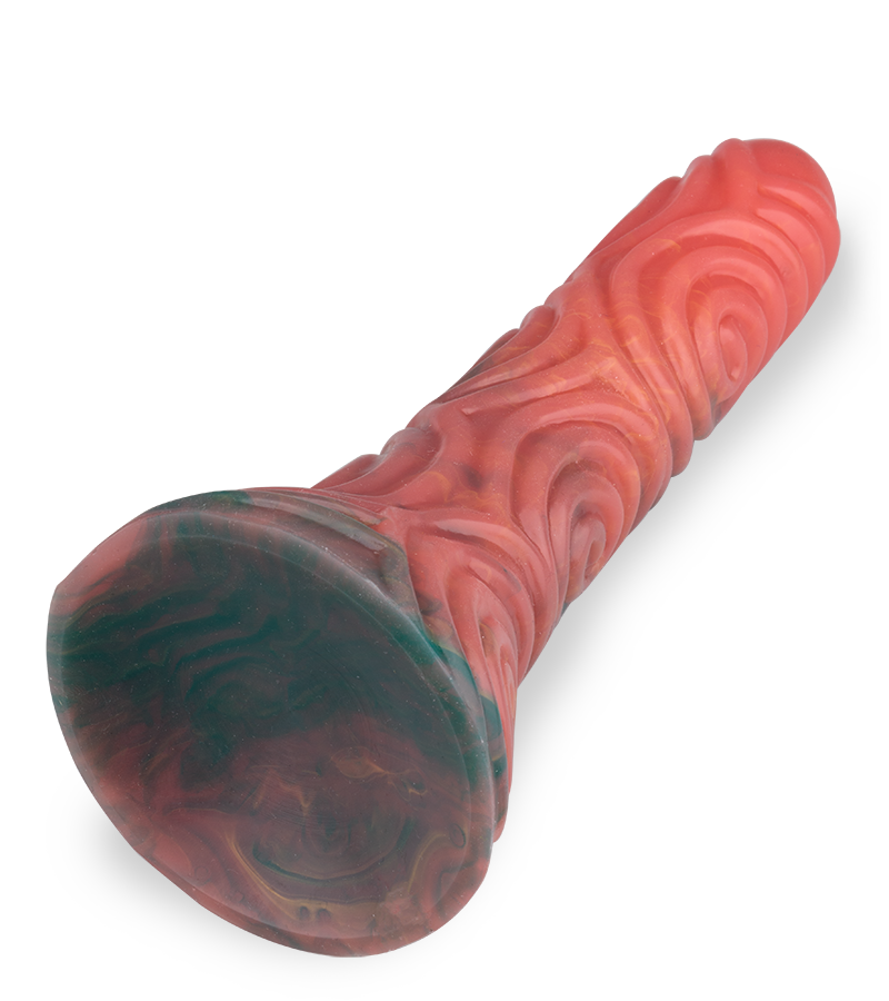 Spiral suction-cup dildo