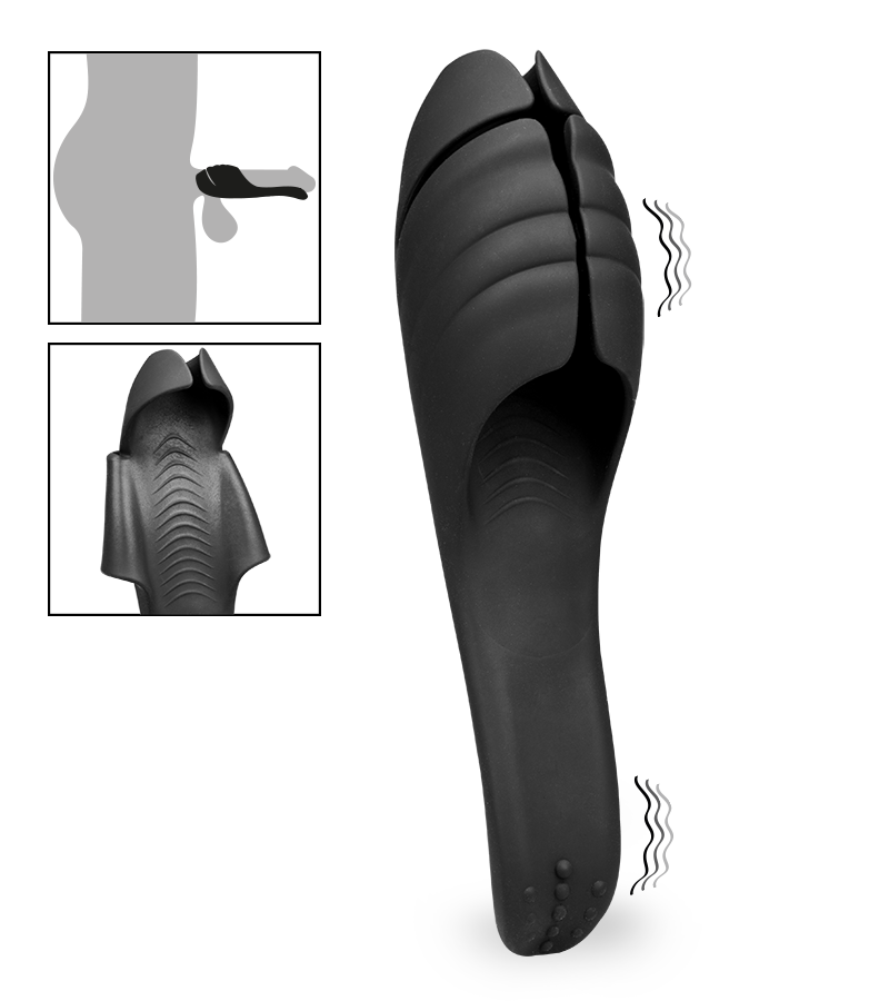 Spoon vibrating masturbator